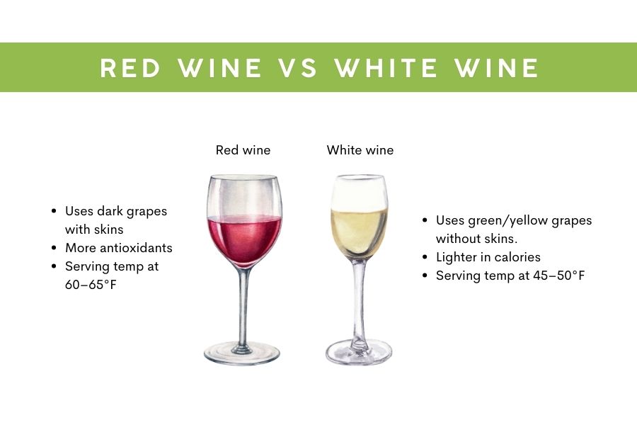 red wine vs white wine